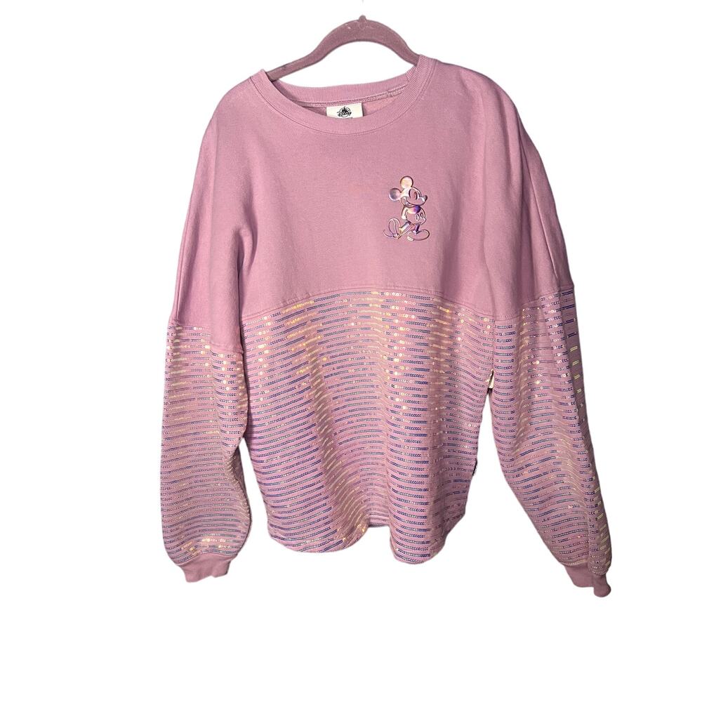 NWT Walt Disney World Spirit Jersey Women's Size Medium Purple Sparkly Preppy